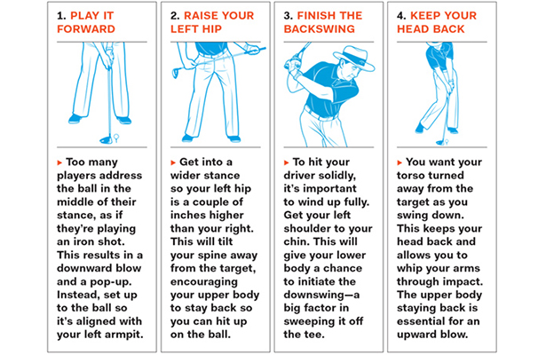 Instruction on how to stop popping tee shots 