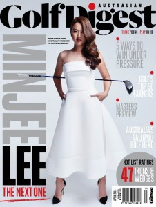 Minjee Lee on the cover of Australian Golf Digest in April.