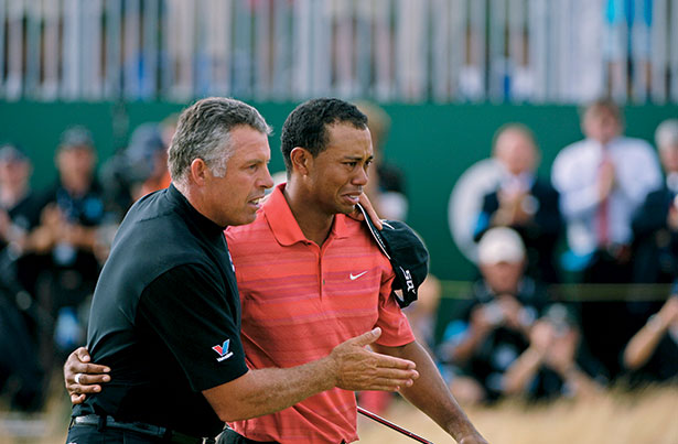 Steve Williams and Tiger Woods