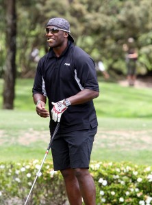 Former NRL and RU player Wendell Sailor during the Jack Newton ProAm at the Cypress Lakes Golf Club, Hunter Valley, NSW.