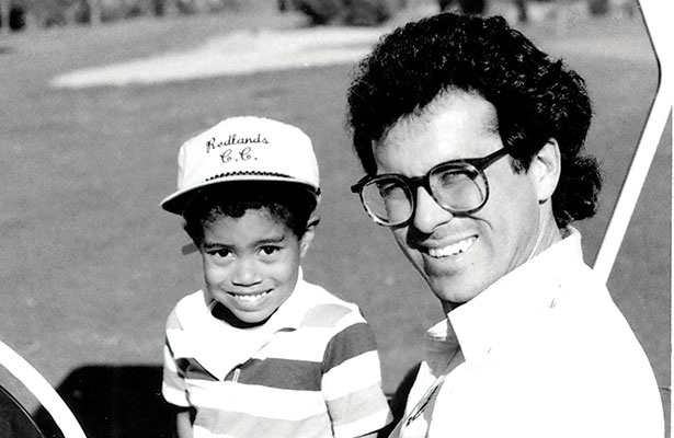 Duran and Woods, aged 4, became friends through their love of the sport at Heartwell Park golf course.