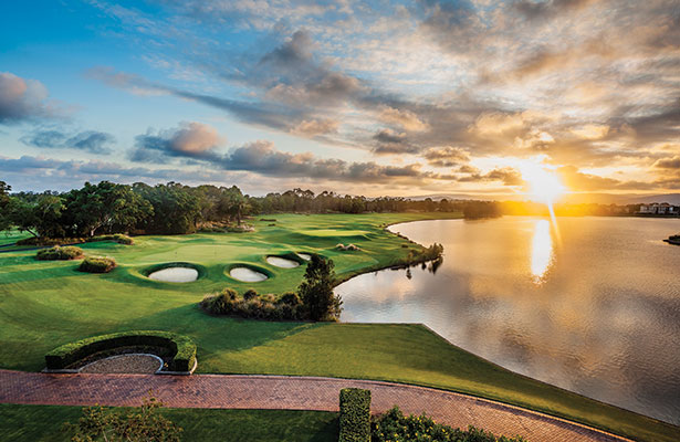 Bunkering is a wonderful feature of Links Hope Island – Peter Thomson's Gold Coast design.
