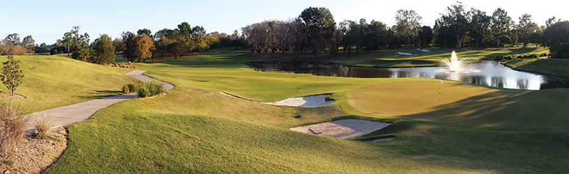 Although Indooroopilly's East and West courses are the traditional routings, the four sets of nine holes can be configured to have six courses in total.