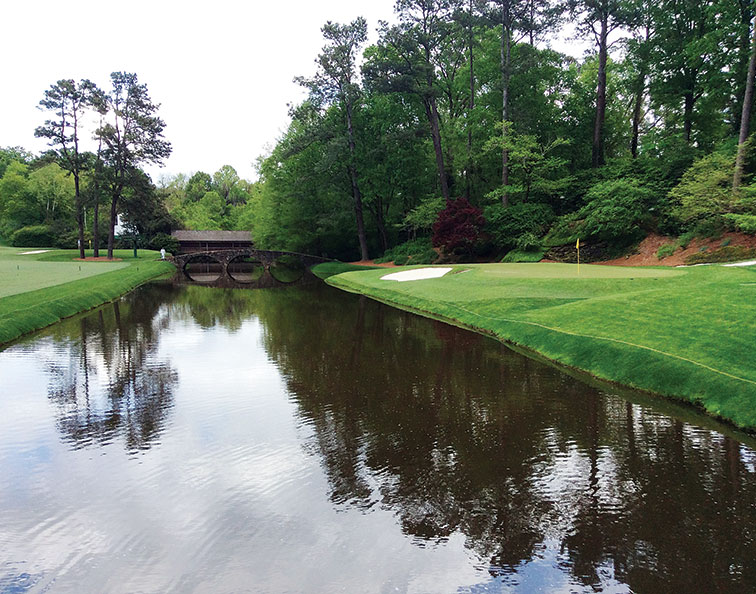 A different view of Rae's Creek: a watery grave to the golf balls of the world's best players.