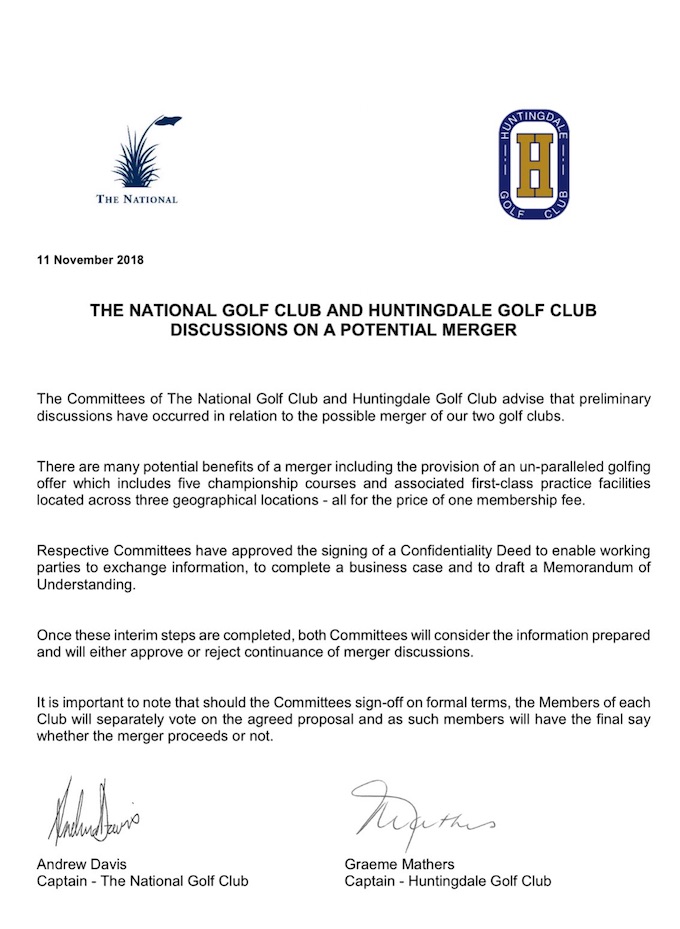 Long Island National Golf Club Merger Long Island National Golf Club Merger