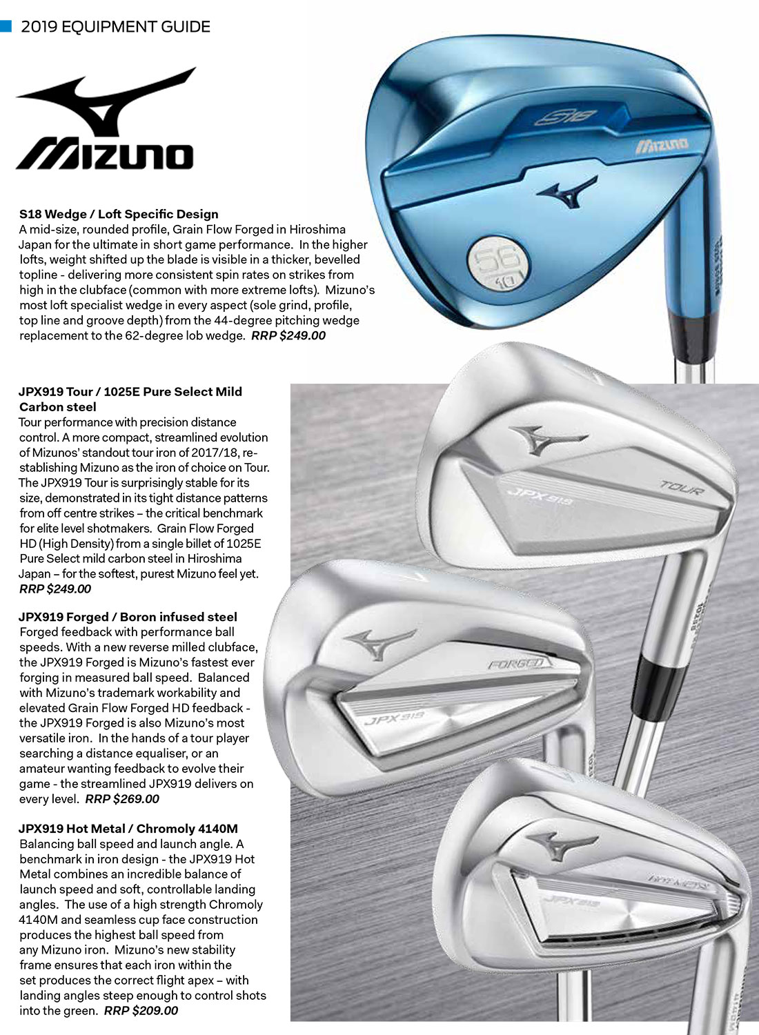 new mizuno wedges 2019