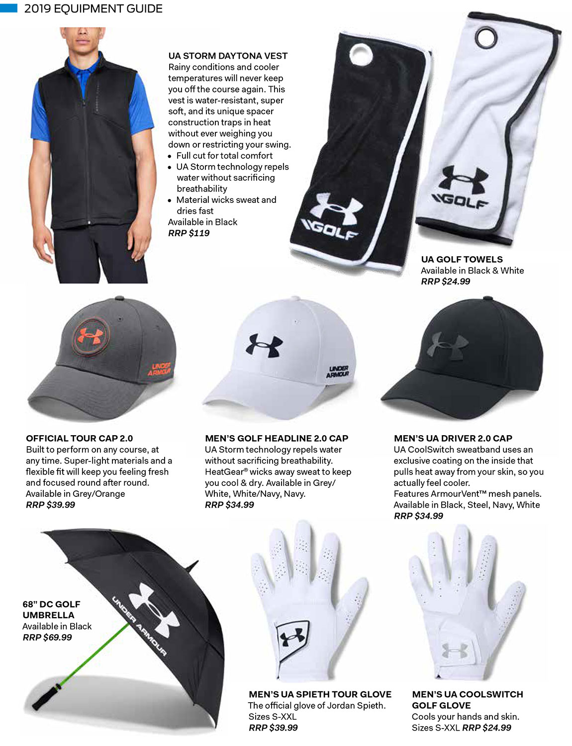 under armour golf equipment