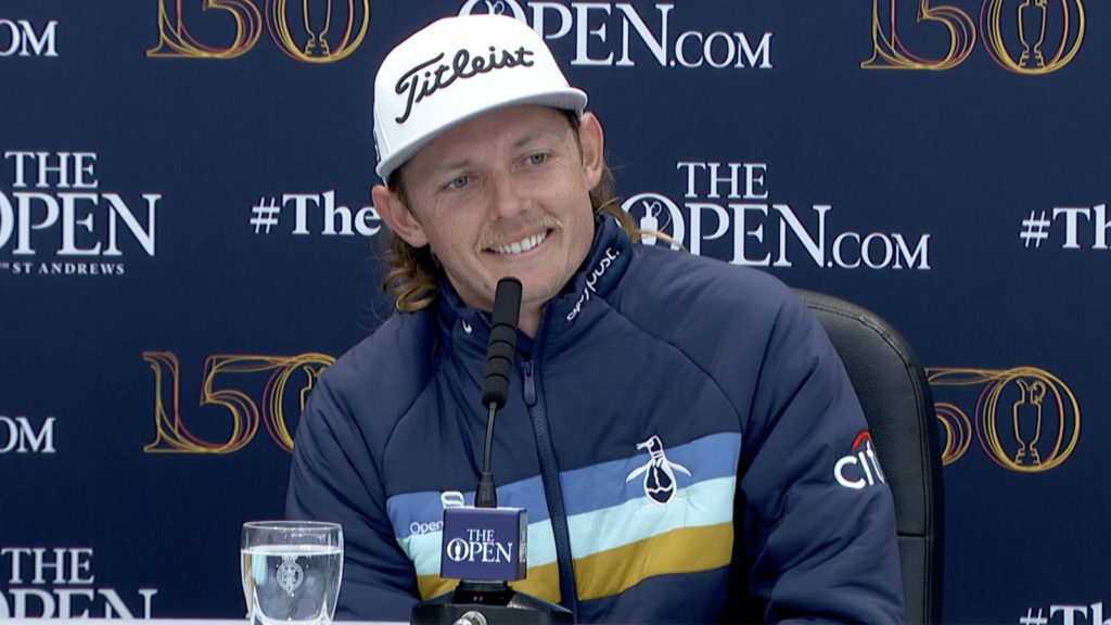 Reporter asks Cam Smith if he’d cut his mullet if he wins the Open Championship