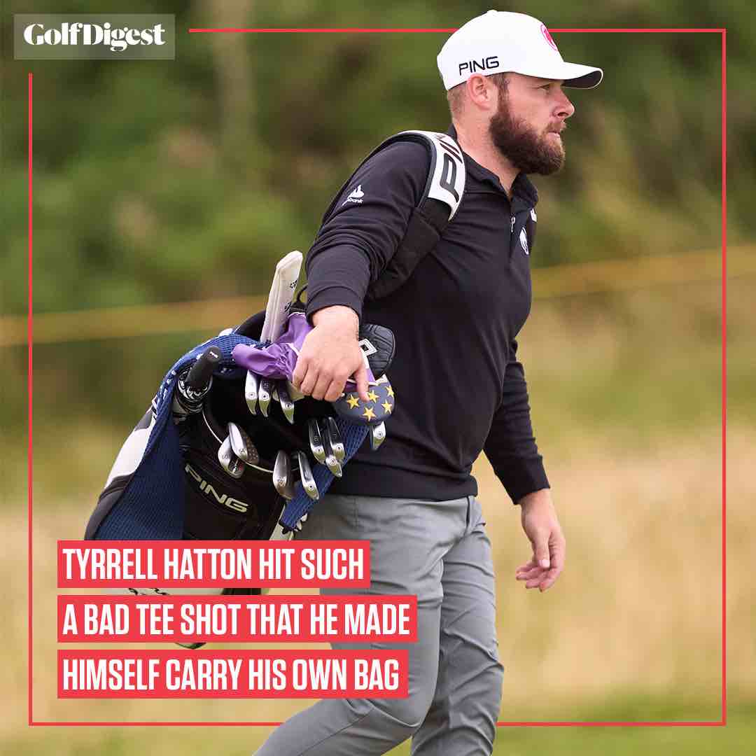 Tyrell Hatton Rage Open Championship 2024: Tyrrell Hatton hit such a bad tee shot that he ...