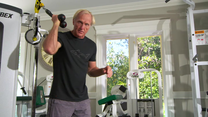 Greg Norman: Workout series – No.4 – Cable tricep extension