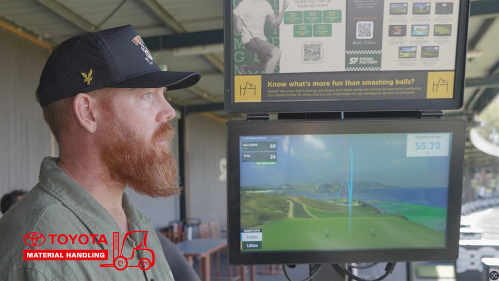 Nearest-to-the-Pin Golf Challenge with Aussie Beef and Brodie at Swing Factory