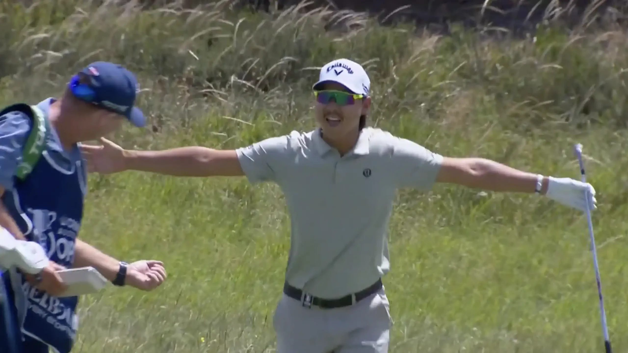 Australian Open: Watch Min Woo Lee’s INCREDIBLE hole-out eagle (and celebration) at Royal Melbourne