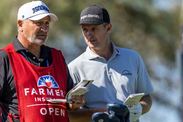 Walk up 18 at Torrey was special for Justin Rose, whose caddie was in hospital when he won the 2019 Farmers